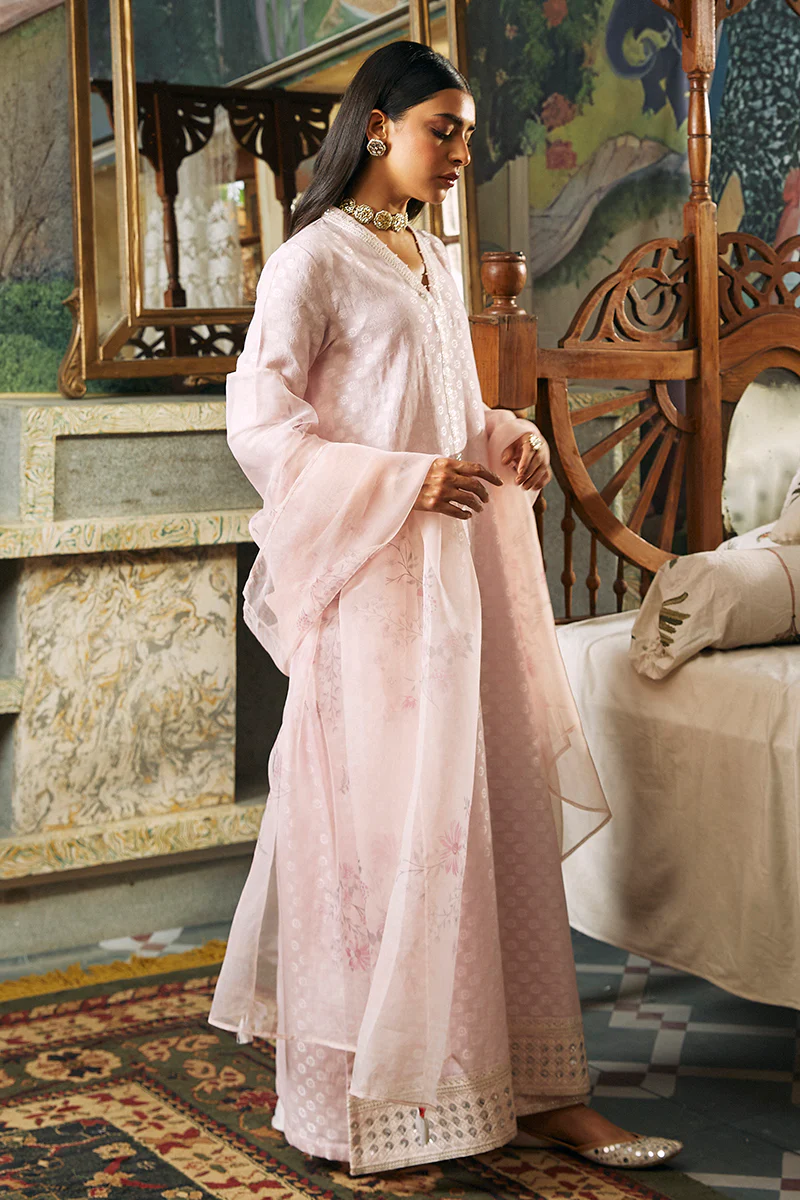 AFSANA-3 PIECE JACQUARD EMBROIDERED SUIT - Image 5
