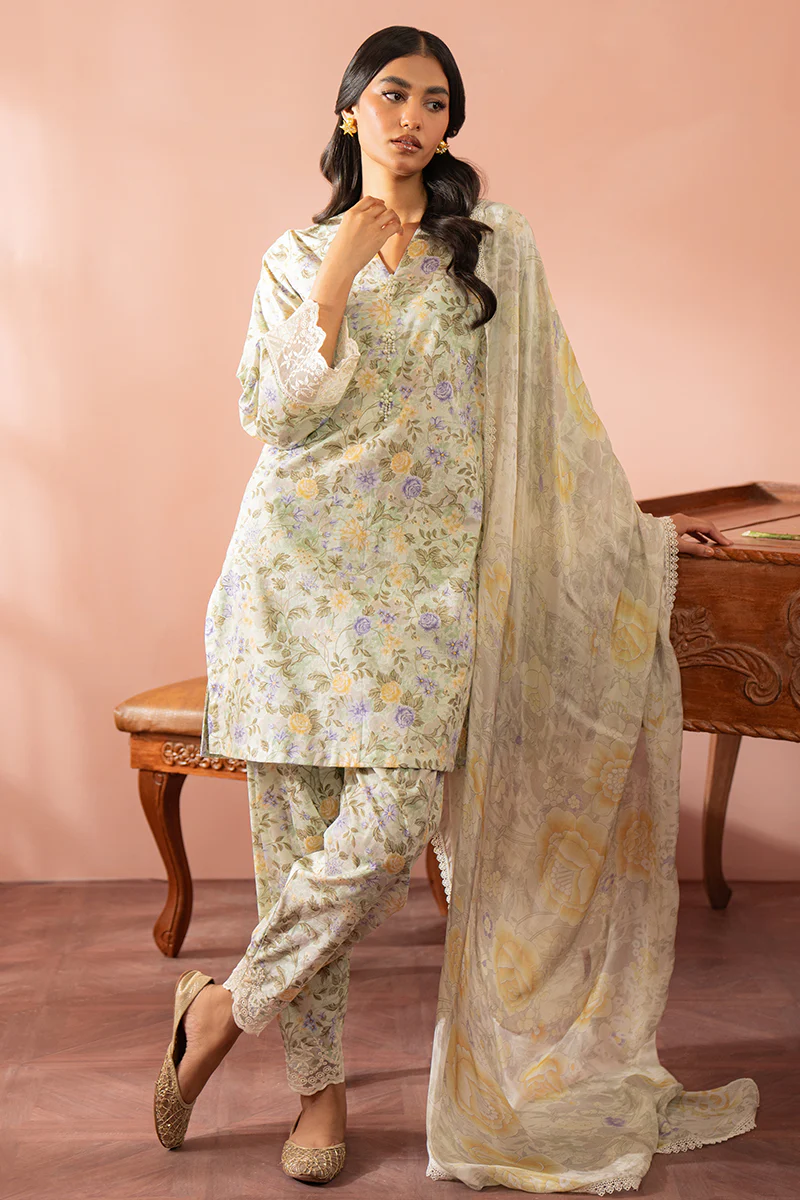 AQUA PLUSH-3 PC (SHIRT, DUPATTA & TROUSER) - Image 8