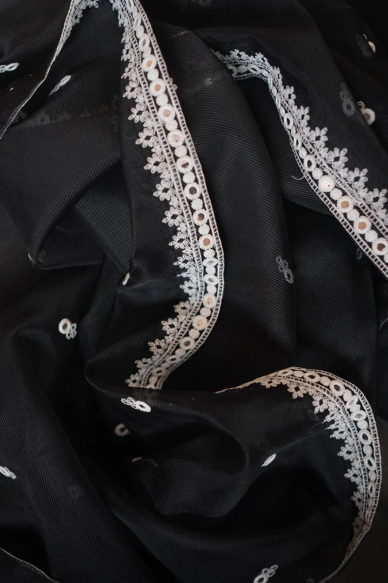 ASHEN FLECK- EMBROIDERED DUPATTA - Image 3
