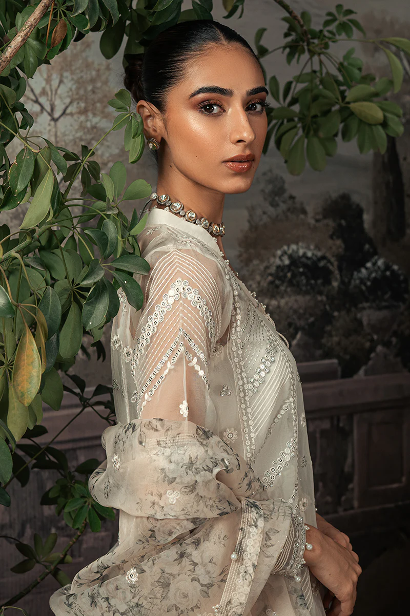 ASHLEY SAND-4PC ORGANZA EMBROIDERED SUIT - Image 3