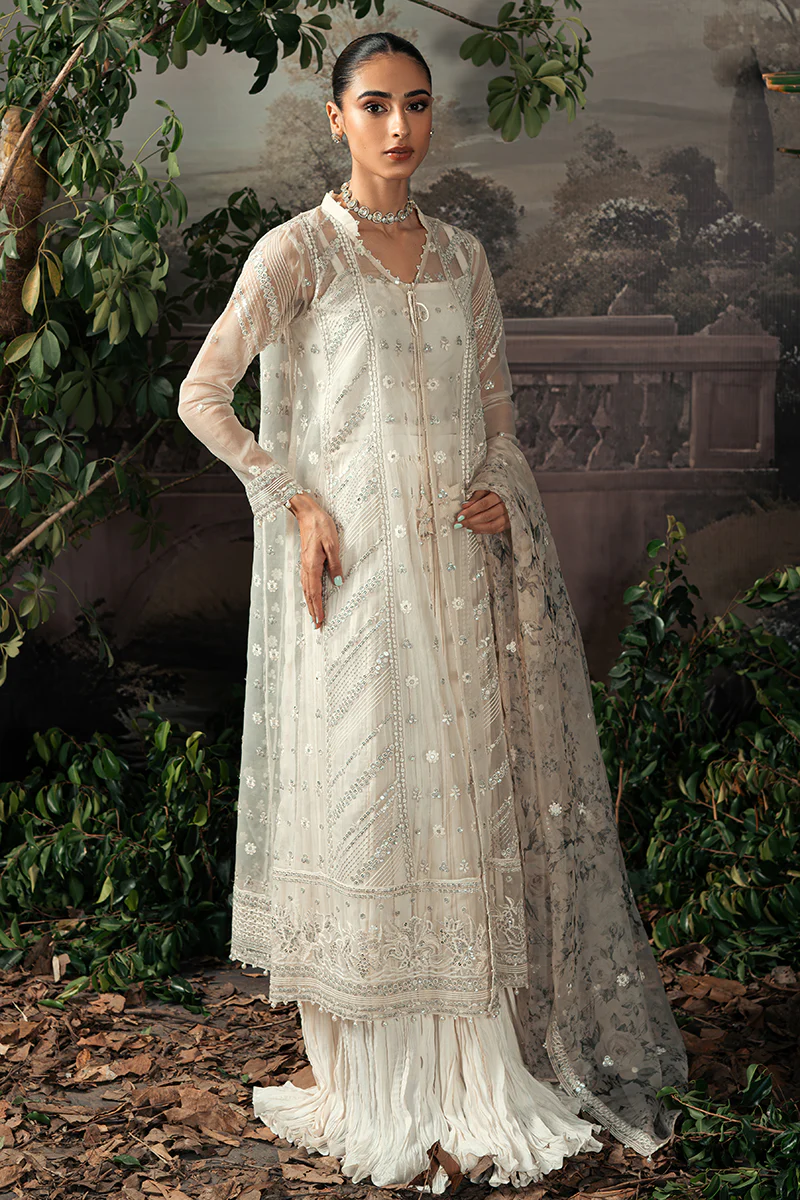 ASHLEY SAND-4PC ORGANZA EMBROIDERED SUIT - Image 7