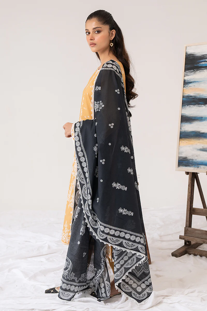 BISQUE GRACE-3PC PRINTED LAWN SUIT - Image 2