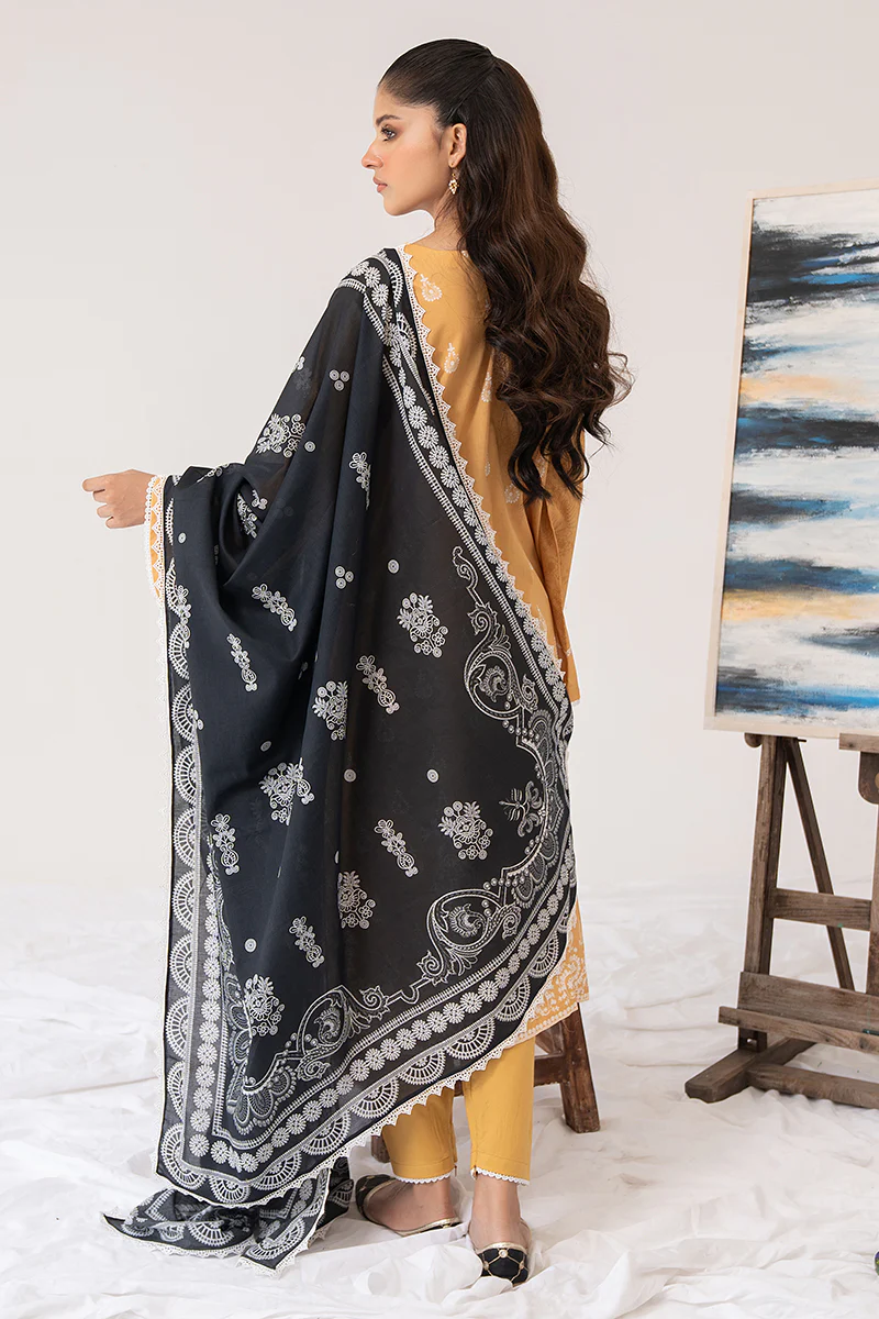 BISQUE GRACE-3PC PRINTED LAWN SUIT - Image 4