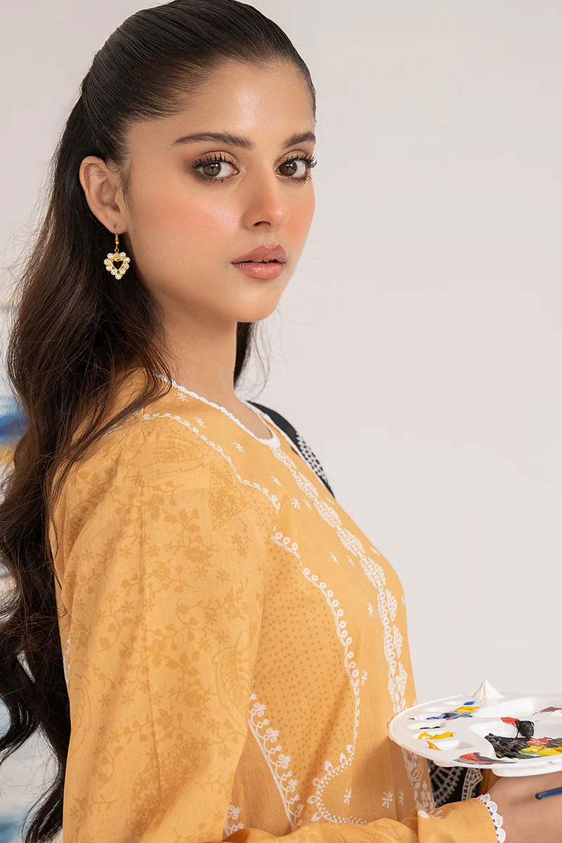 BISQUE GRACE-3PC PRINTED LAWN SUIT - Image 6