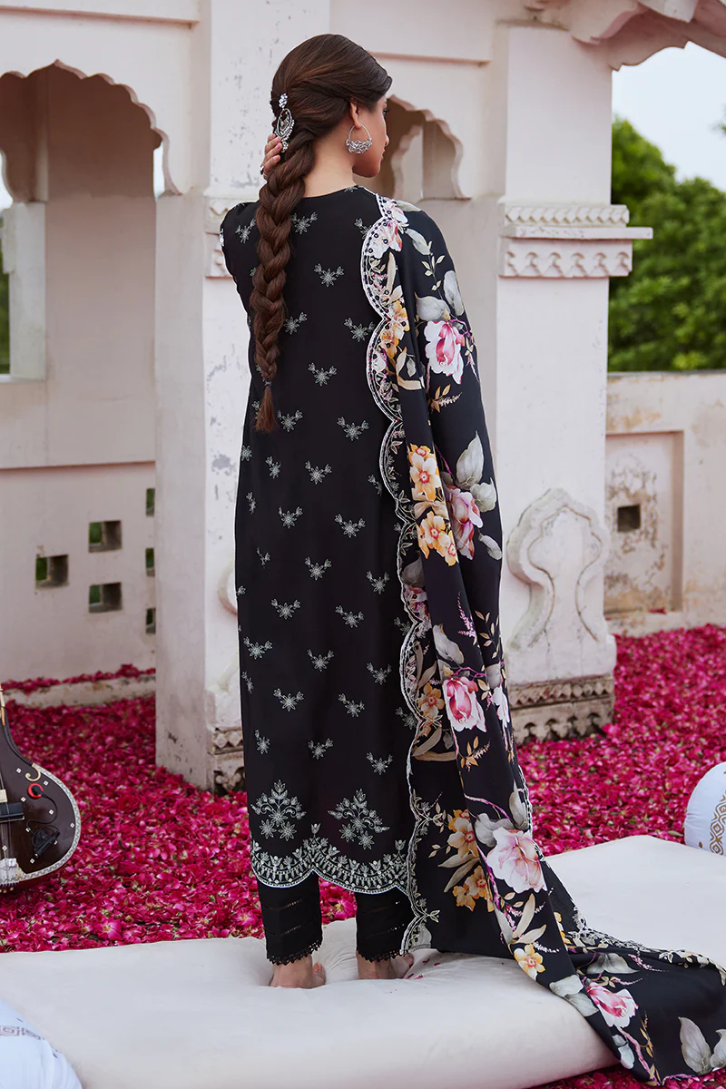 BLACK FOREST-3PC LINEN EMBROIDERED SUIT - Image 3