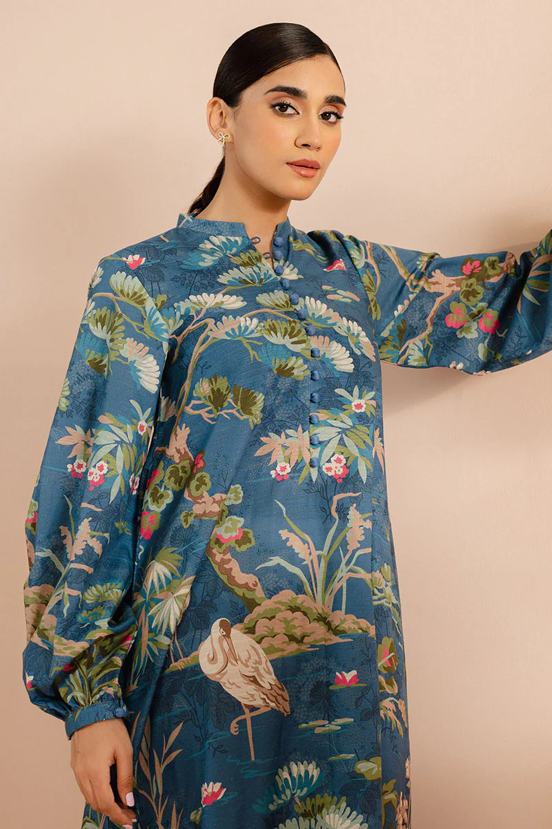 BLOOMING REVELS PRINTED KHADDAR SHIRT - Image 5