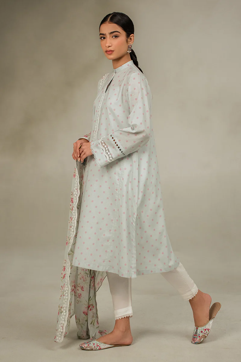 BLUE HAZE-2 PIECE (SHIRT & DUPATTA) - Image 6