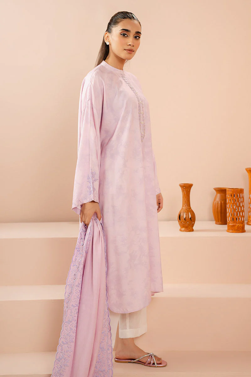 BLUSH CASCADE-2 PC (SHIRT & DUPATTA) - Image 4