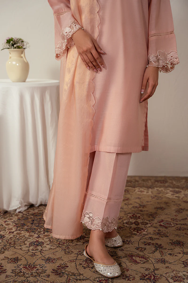 BOTANICAL BLUSH-2PC (SHIRT & DUPATTA) - Image 3