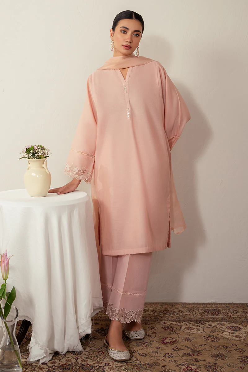 BOTANICAL BLUSH-2PC (SHIRT & DUPATTA) - Image 4