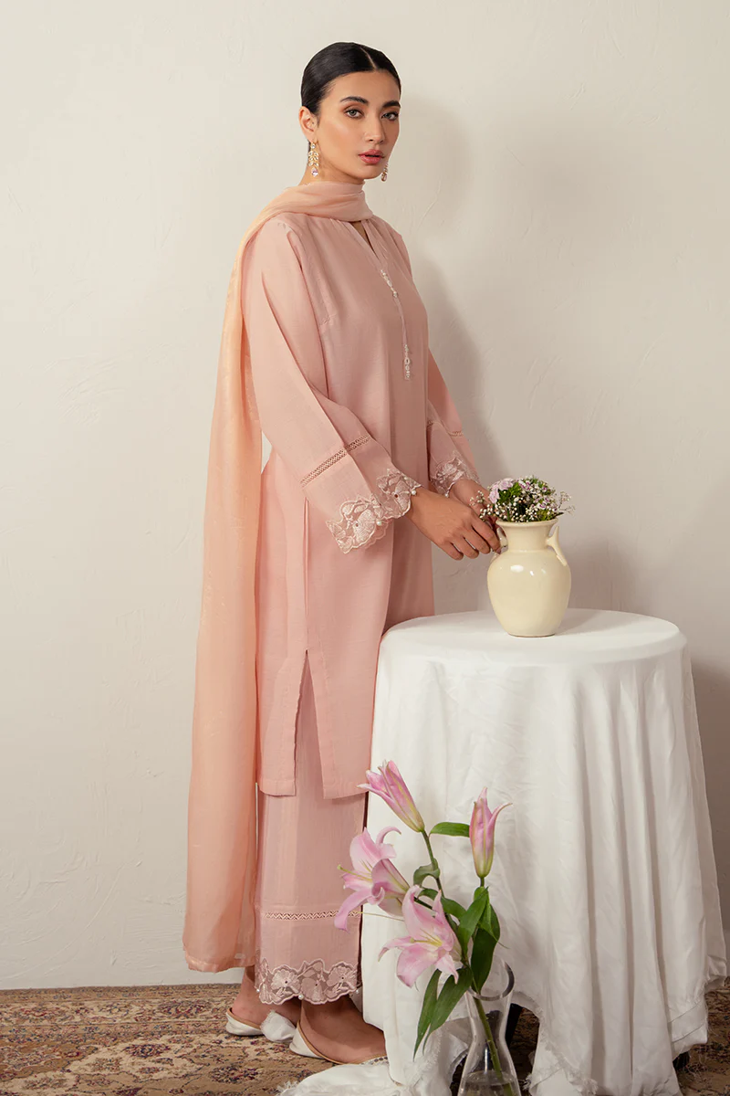 BOTANICAL BLUSH-2PC (SHIRT & DUPATTA) - Image 7