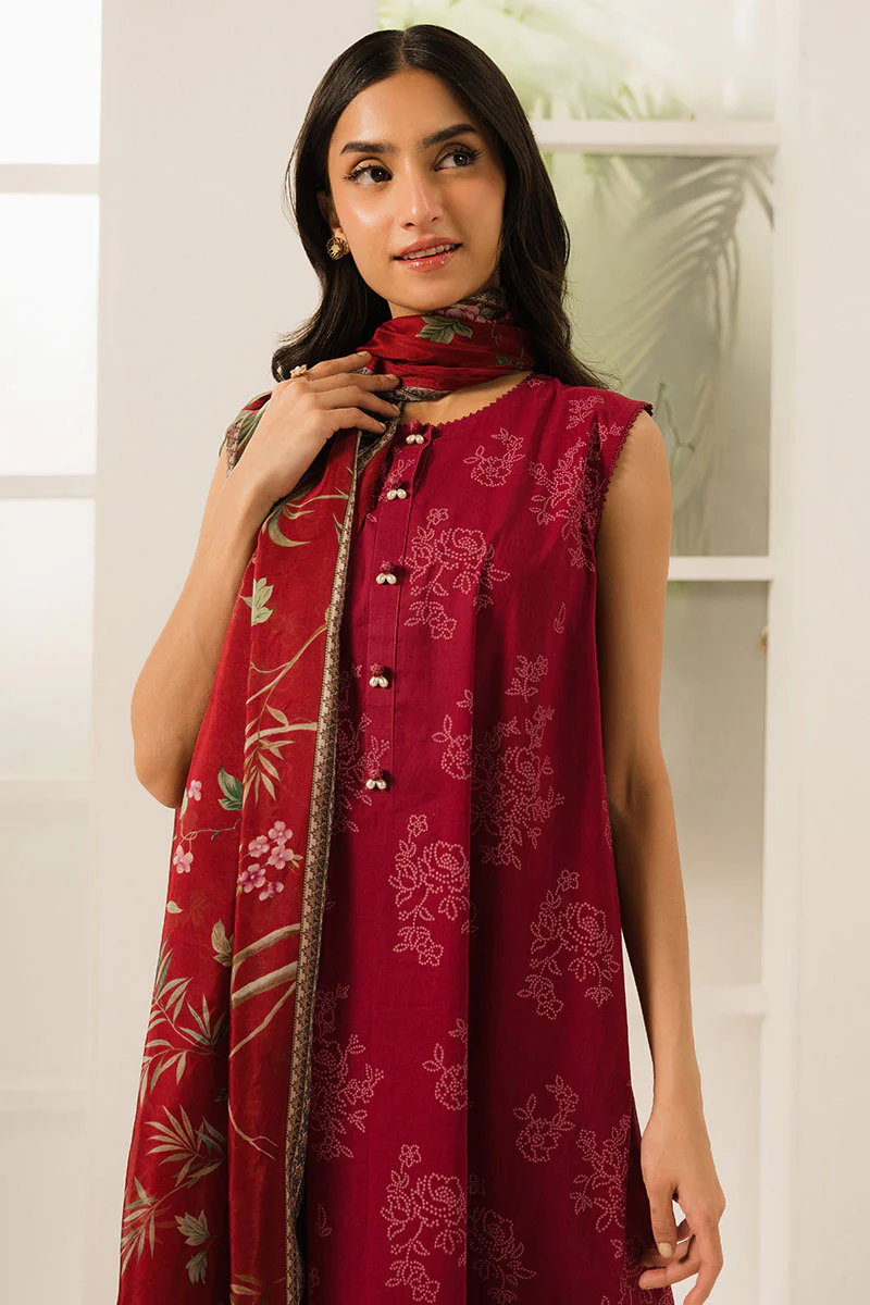 CARMINE FLORET-3 PC PRINTED LAWN SUIT - Image 6