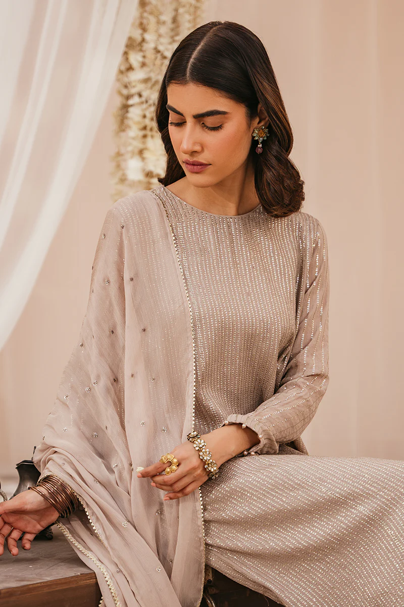 CLOUD BRUST-3 PIECE (SHIRT, TROUSER & DUPATTA) - Image 4
