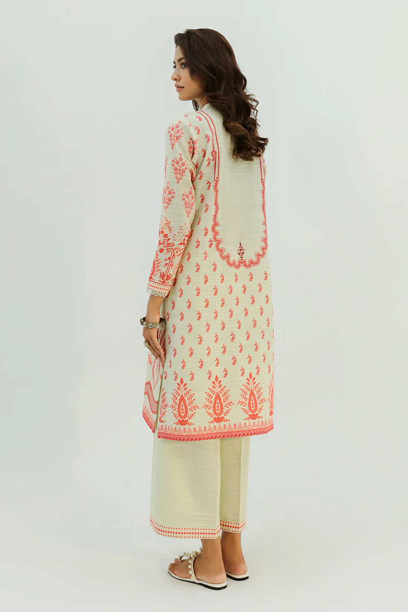CORAL GLINT-2PC KHADDAR PRINTED SUIT - Image 3