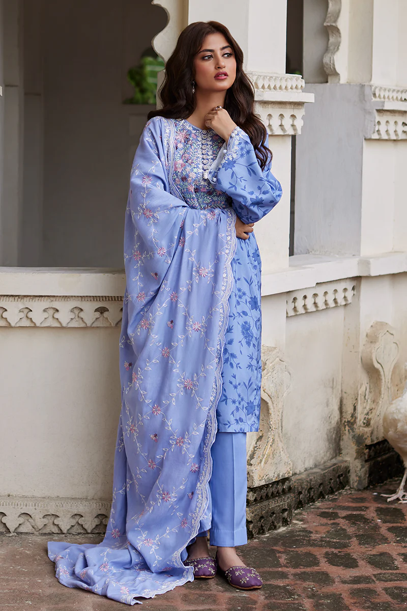 COSMIC SKY-3PC LINEN PRINTED SUIT - Image 2