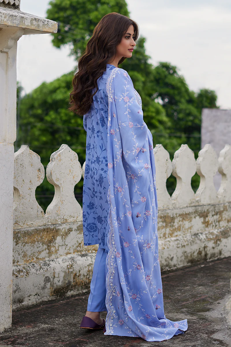 COSMIC SKY-3PC LINEN PRINTED SUIT - Image 3
