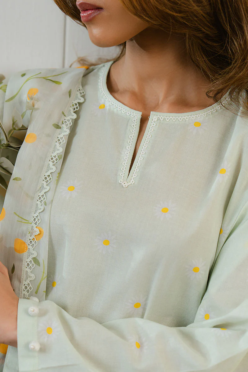 DAISY BLOOM-3 PC PRINTED LAWN SUIT - Image 2