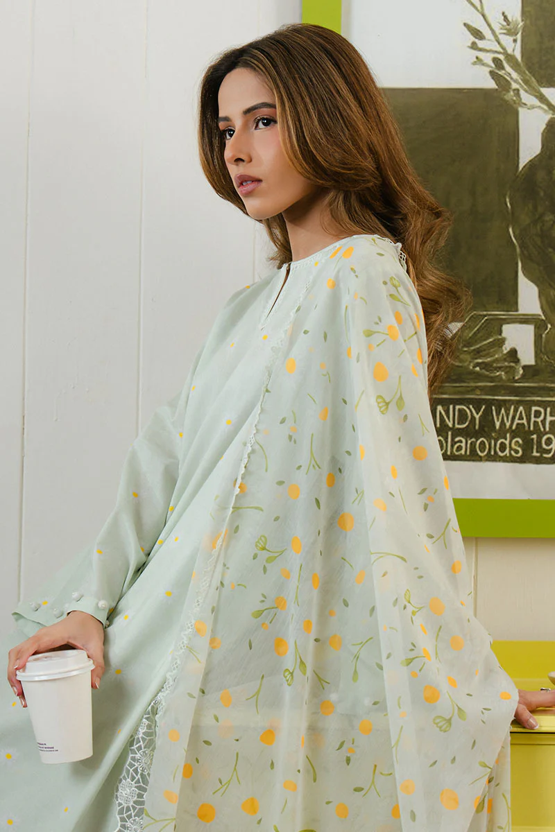 DAISY BLOOM-3 PC PRINTED LAWN SUIT - Image 3