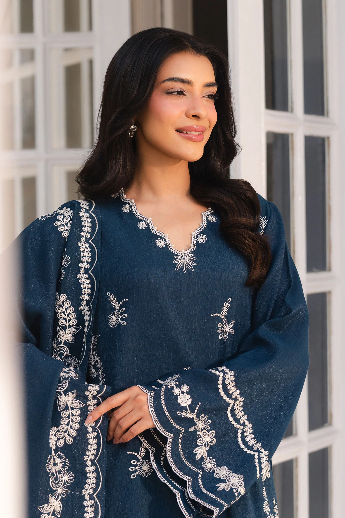 DEEP ECLIPSE-2PC (SHIRT & DUPATTA) - Image 3