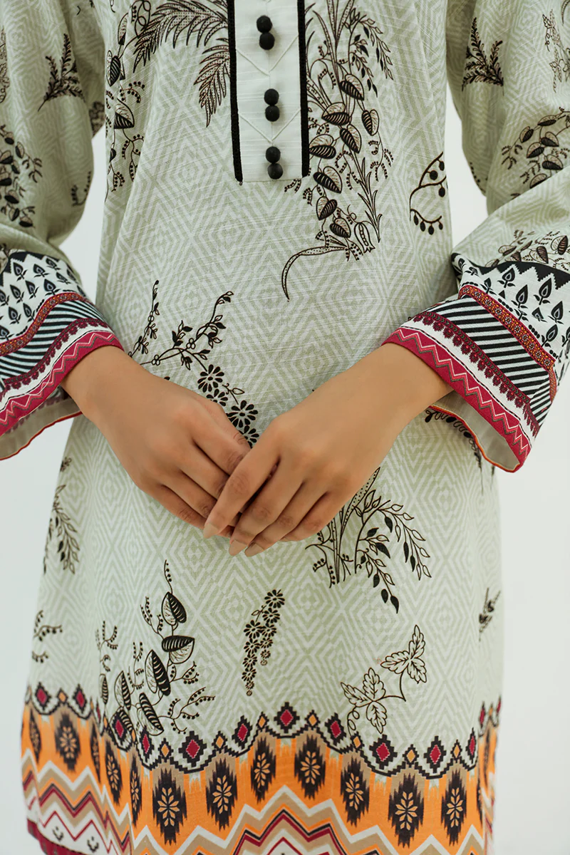 ETHNIC DEW-2PC KHADDAR  PRINTED SUIT - Image 4