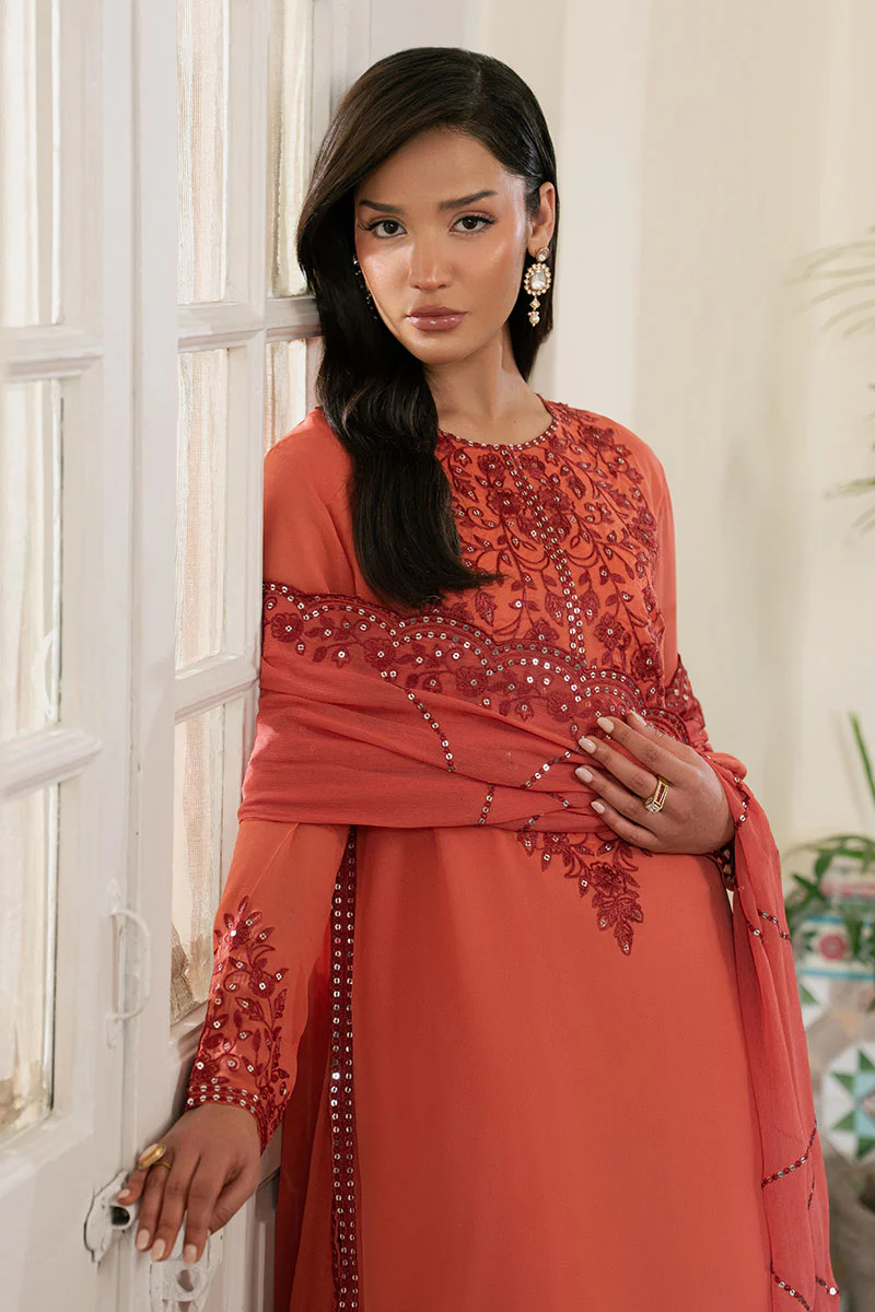 FADED ROSE-3PC (SHIRT, TROUSER & DUPATTA) - Image 4