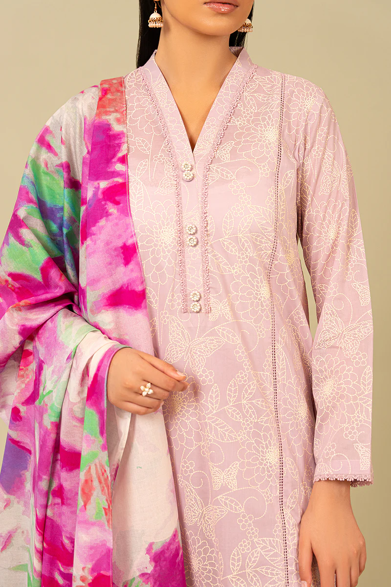 FLORET DUST-3 PIECE PRINTED SUIT - Image 3