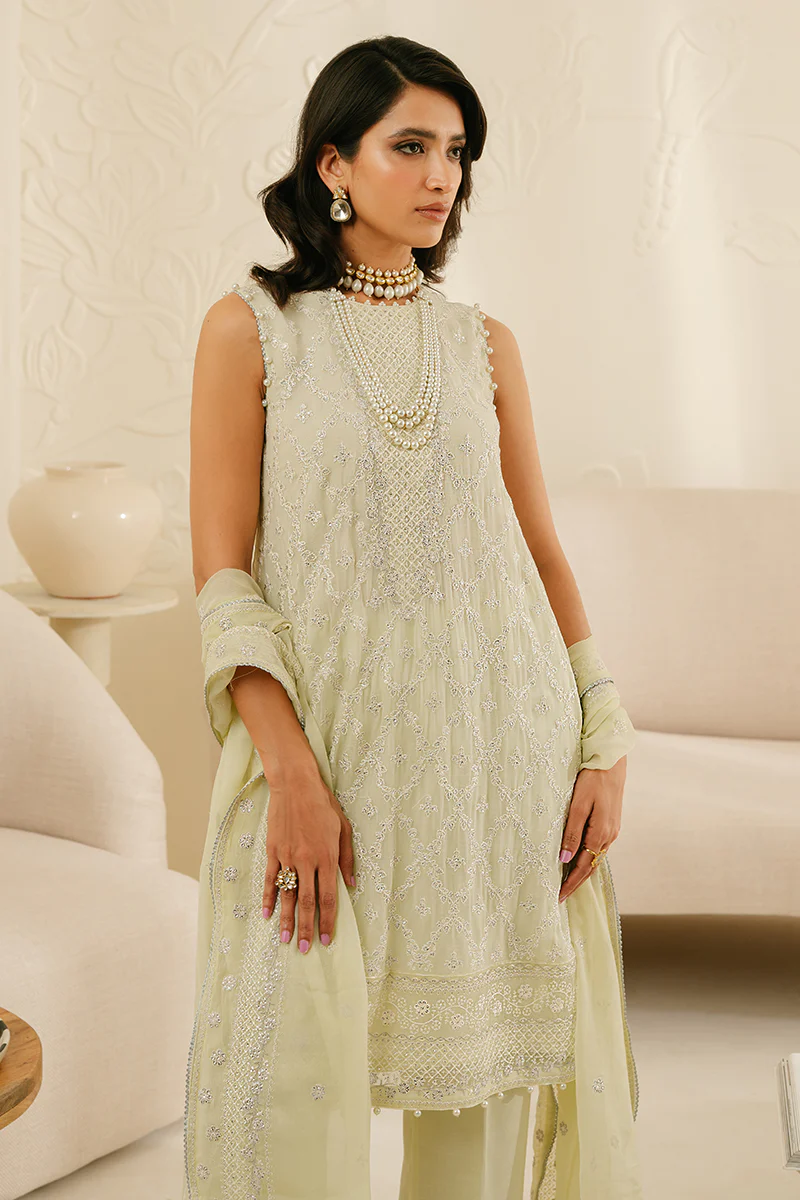 FOGGY DEWKIST-4PC CHIFFON EMBROIDERED SUIT - Image 3