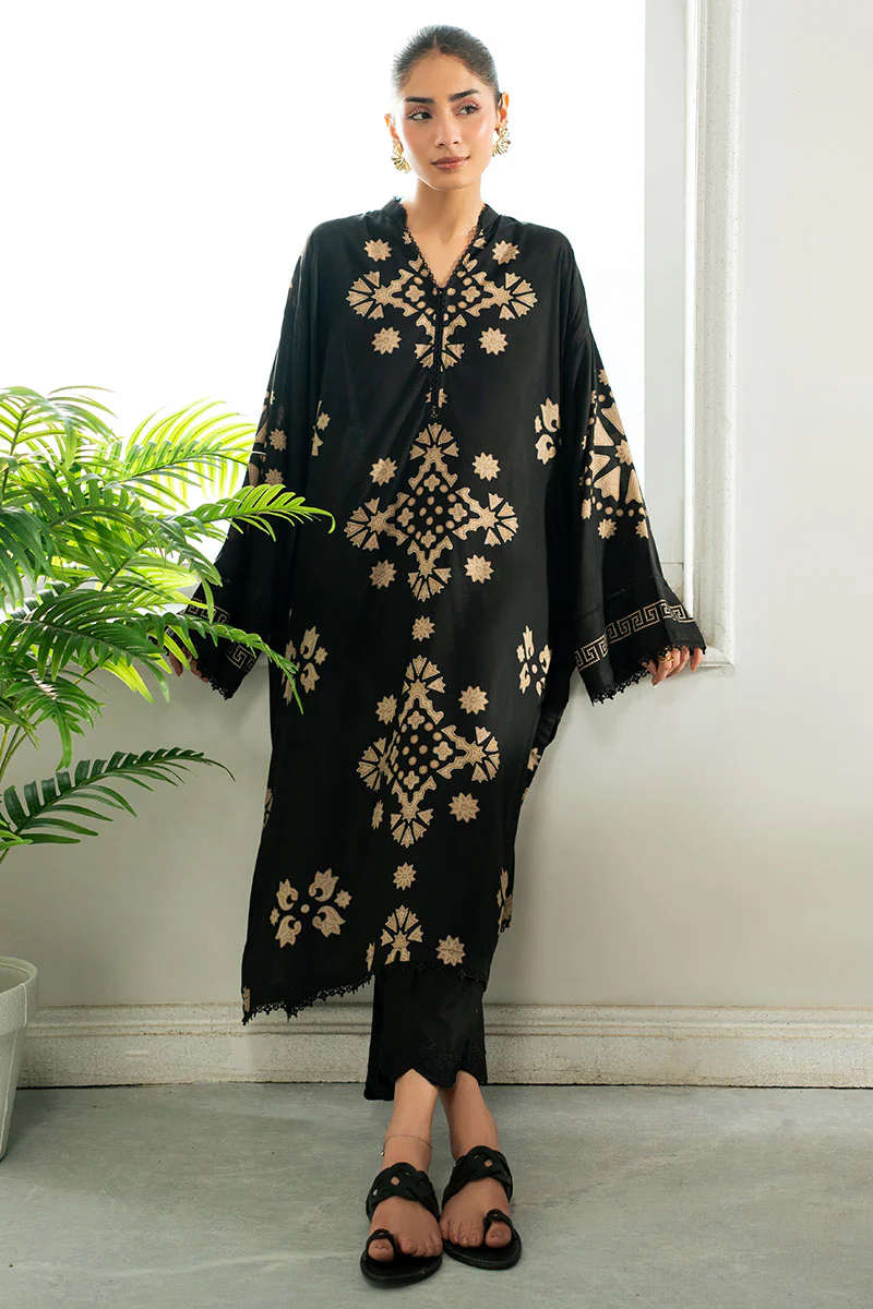 FUDGE BROWN LINEN PRINTED SHIRT - Image 2