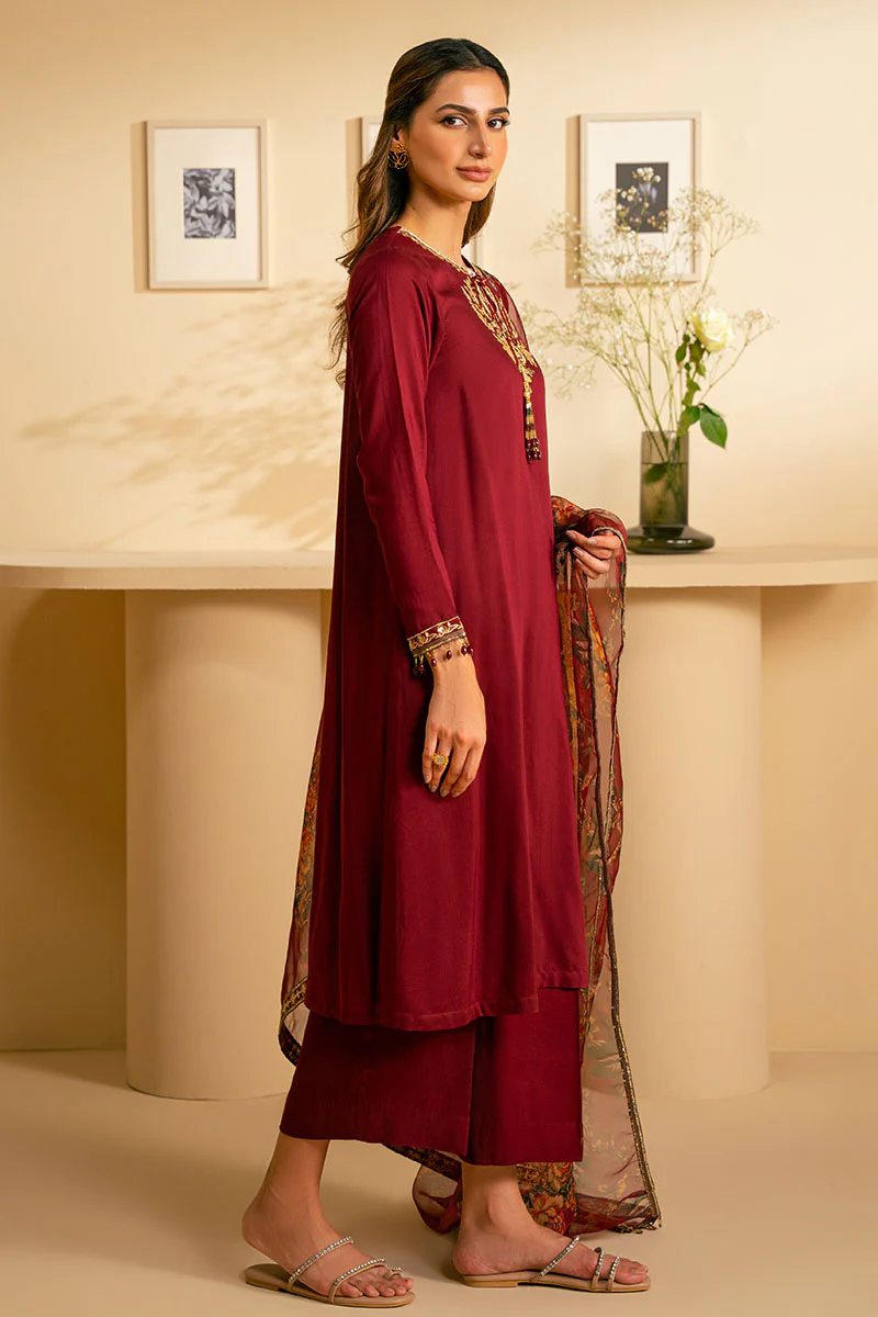 GARNET GLAMOOR-2 PC (SHIRT & DUPATTA) - Image 7