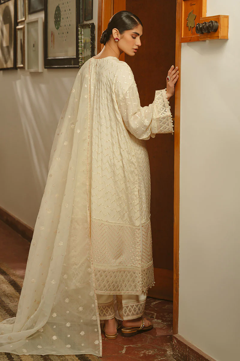 GENTEL GLAZE-4 PIECE EMBROIDERED SILK SUIT - Image 5