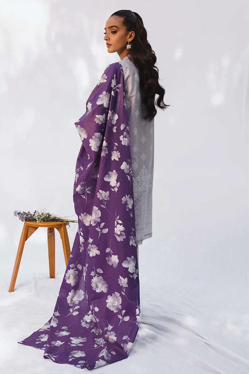 GLIMMERING MEADOW-3PC PRINTED LAWN SUIT - Image 3