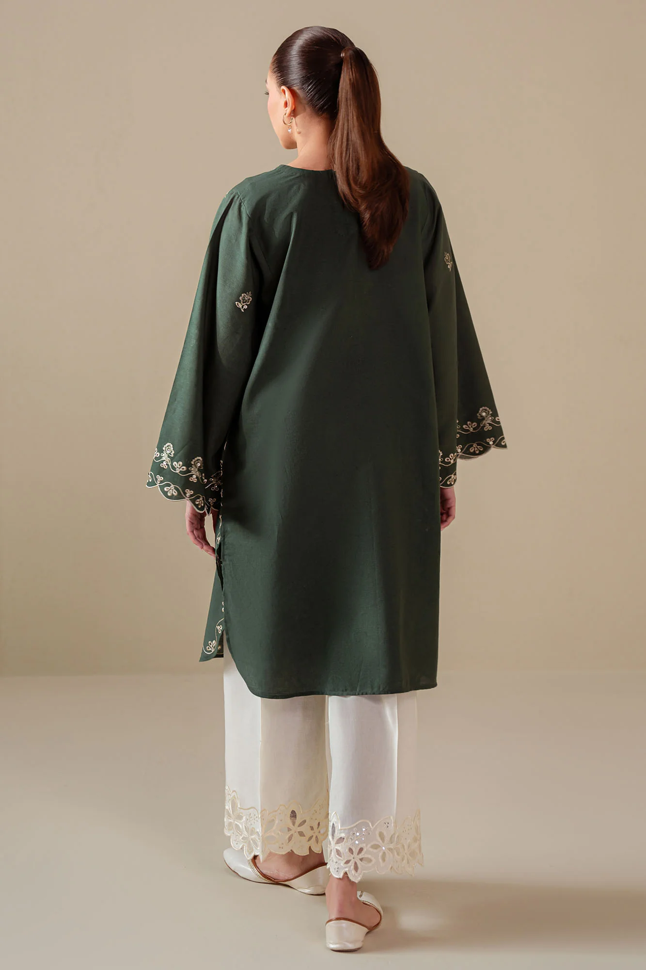 GREEN DEW EMBROIDERED LAWN SHIRT - Image 6