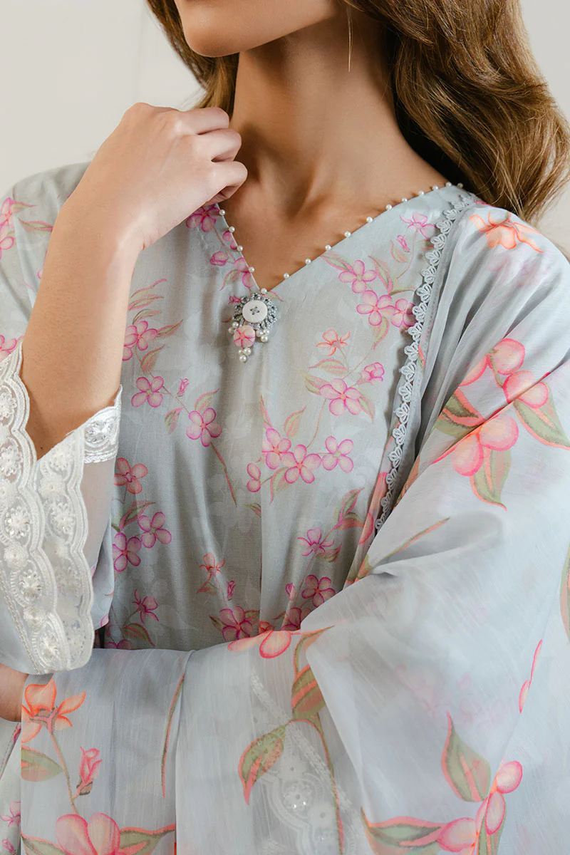 ICE DREAM-3 PC PRINTED LAWN SUIT - Image 4
