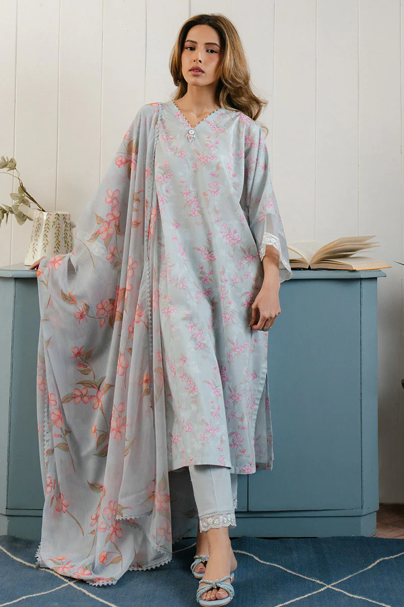 ICE DREAM-3 PC PRINTED LAWN SUIT - Image 7