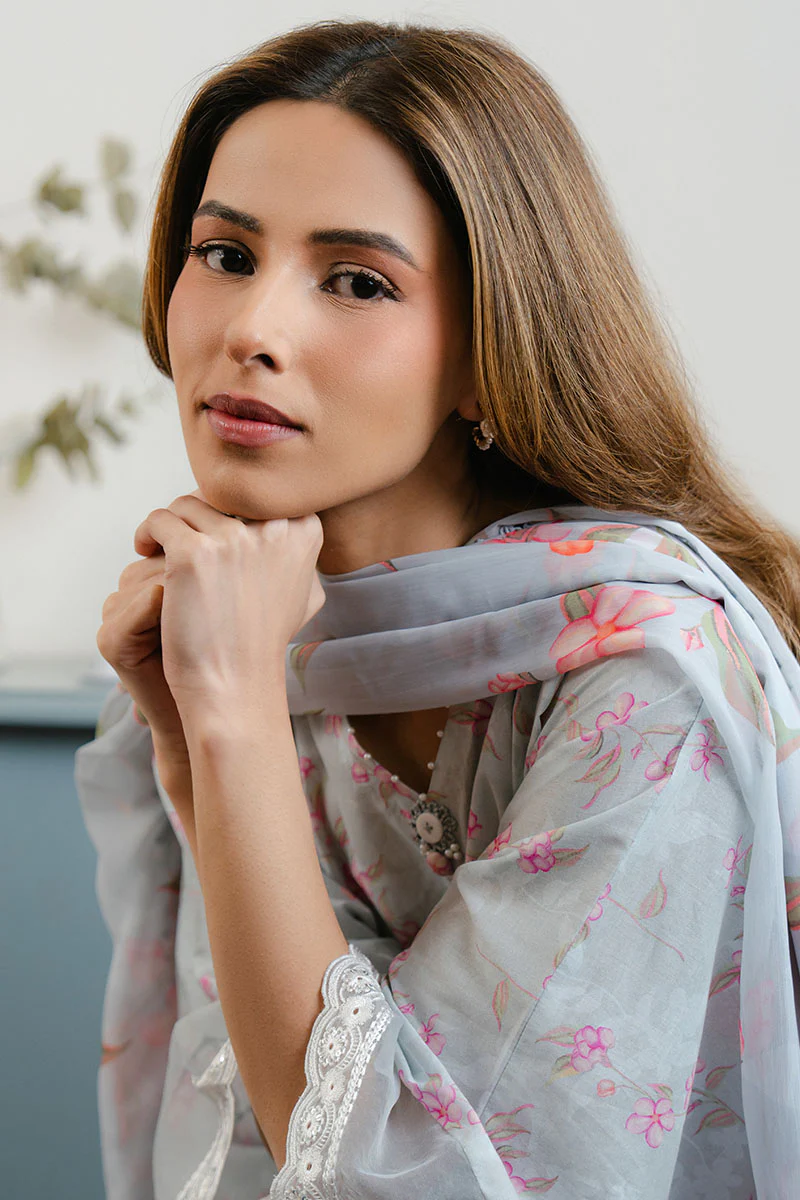 ICE DREAM-3 PC PRINTED LAWN SUIT - Image 8