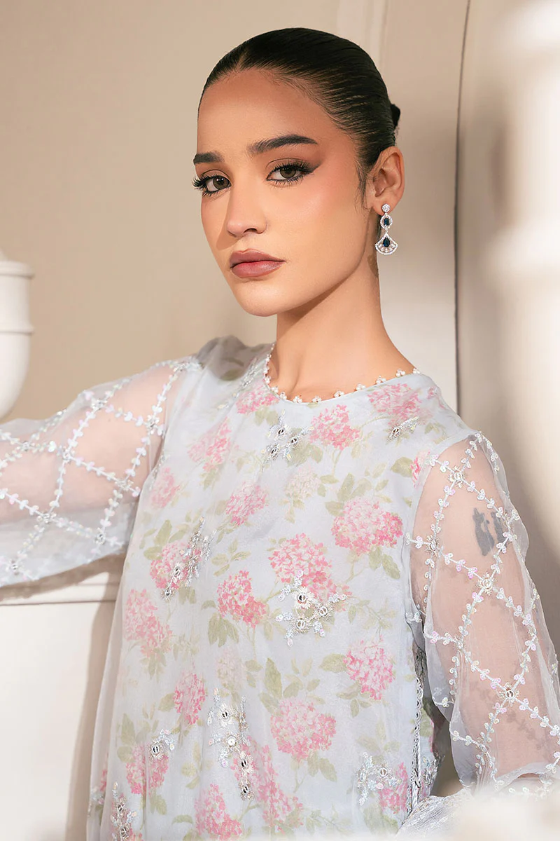 ICY BLING-4PC ORGANZA EMBROIDERED SUIT - Image 3