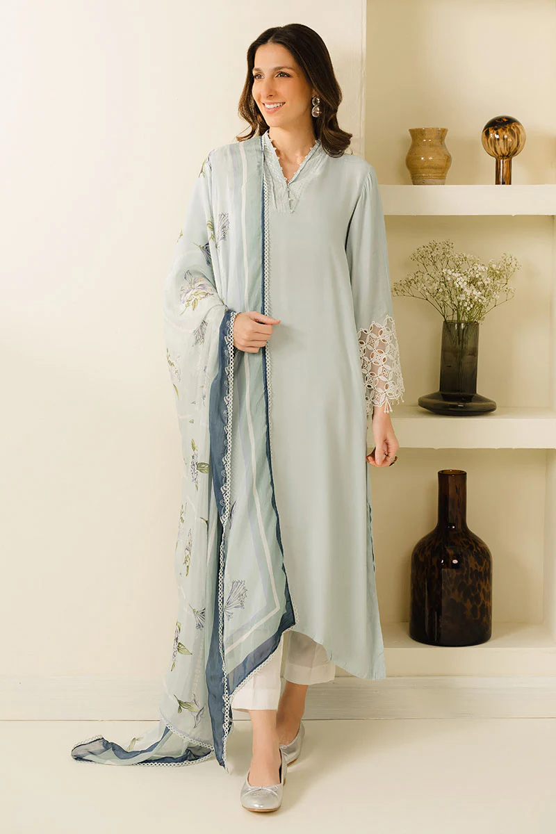 ICY OASIS-2PC (SHIRT & DUPATTA) - Image 4