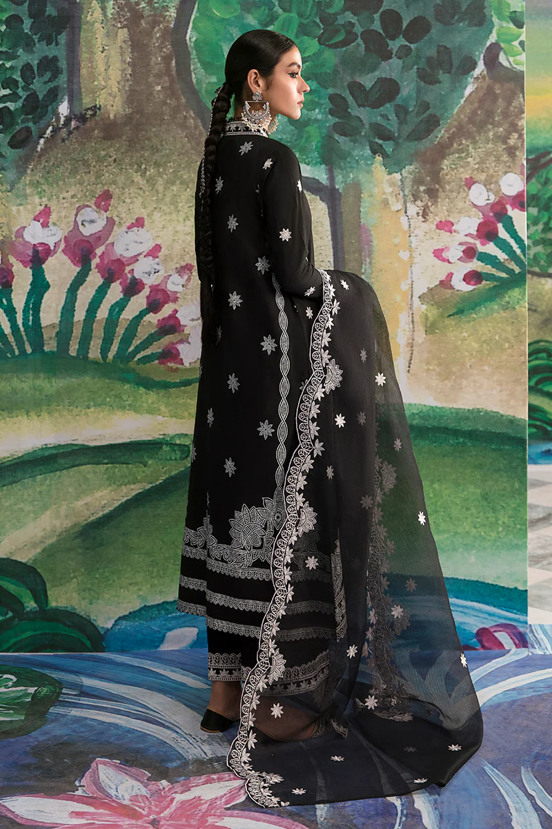 INKY GLINT-3PC EMBROIDERED LAWN SUIT - Image 2