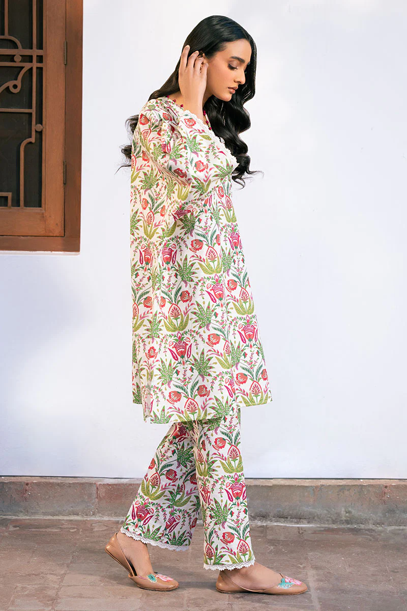 IVORY TALE-2 PIECE PRINTED KHADDAR SUIT - Image 5