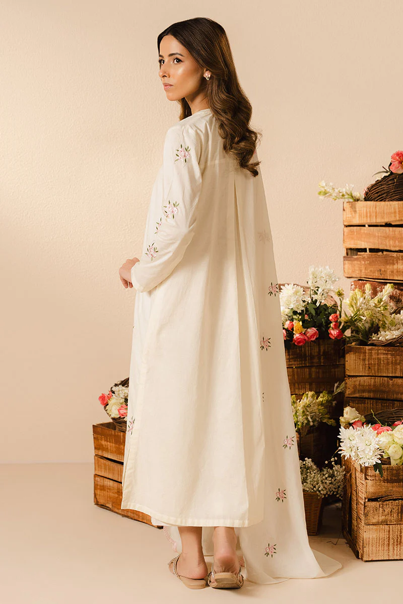 IVORY CHARM-2PC (SHIRT & DUPATTA) - Image 7