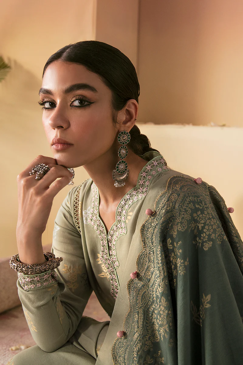 LAUREL SAGE-3PC COTTON JACQUARD SUIT - Image 4