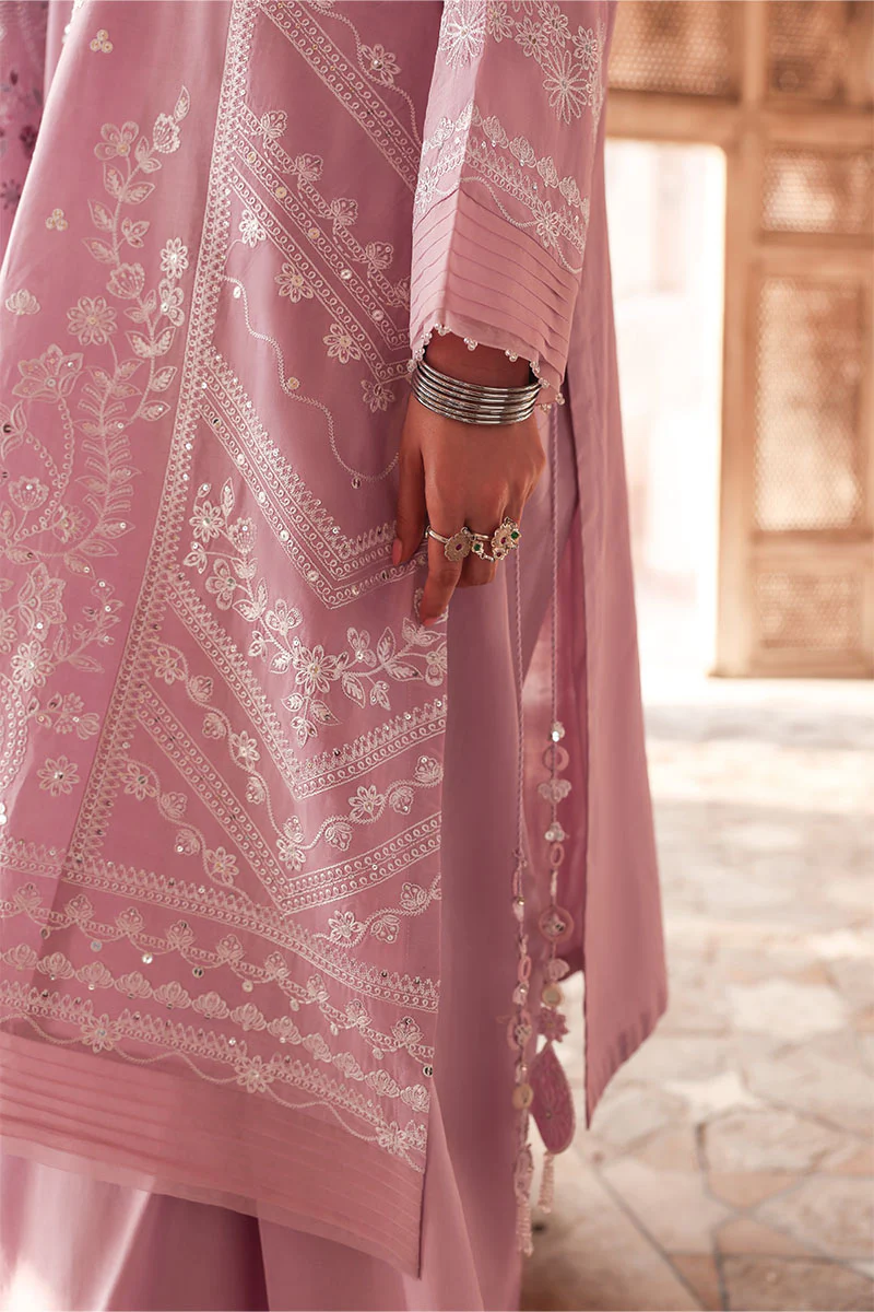 LAVENDER MIST-3PC EMBROIDERED LAWN SUIT - Image 4