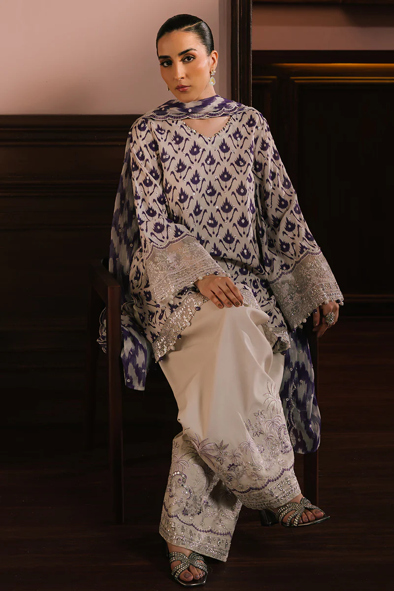 LEVENDER LUXE-3PC SILK EMBROIDERED SUIT - Image 6