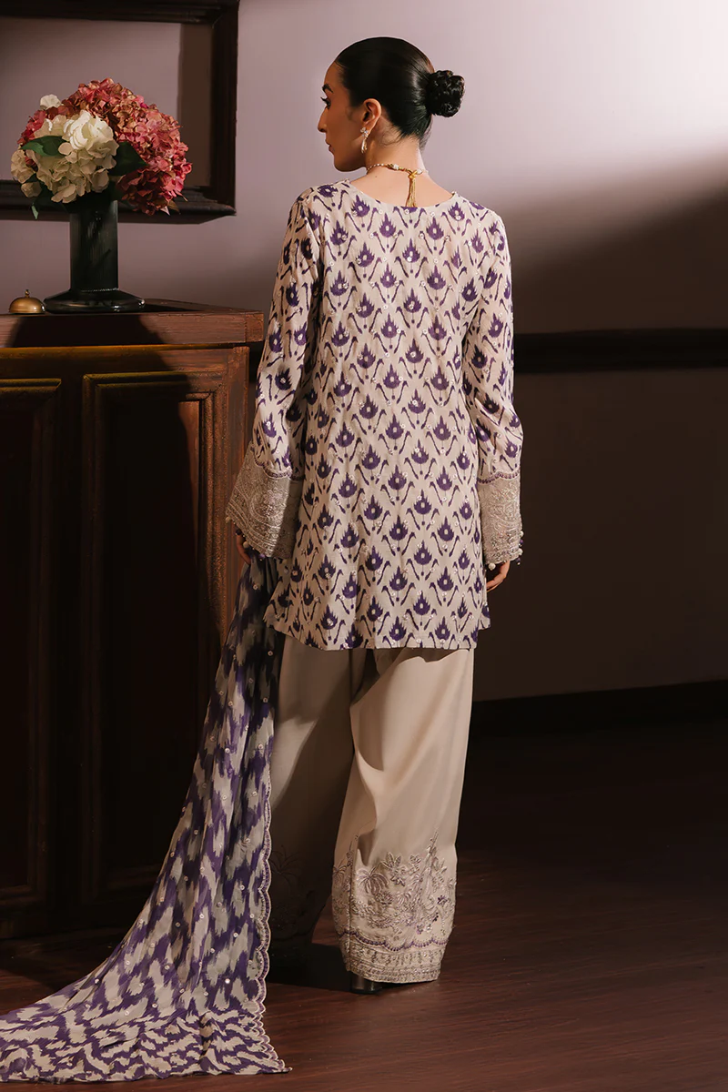 LEVENDER LUXE-3PC SILK EMBROIDERED SUIT - Image 8