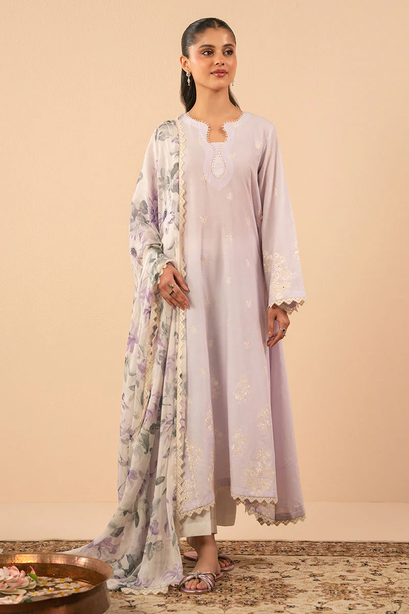 LILAC GLEAM-2PC (SHIRT & DUPATTA) - Image 2