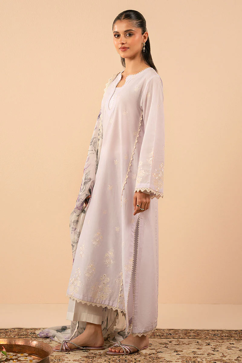 LILAC GLEAM-2PC (SHIRT & DUPATTA) - Image 4