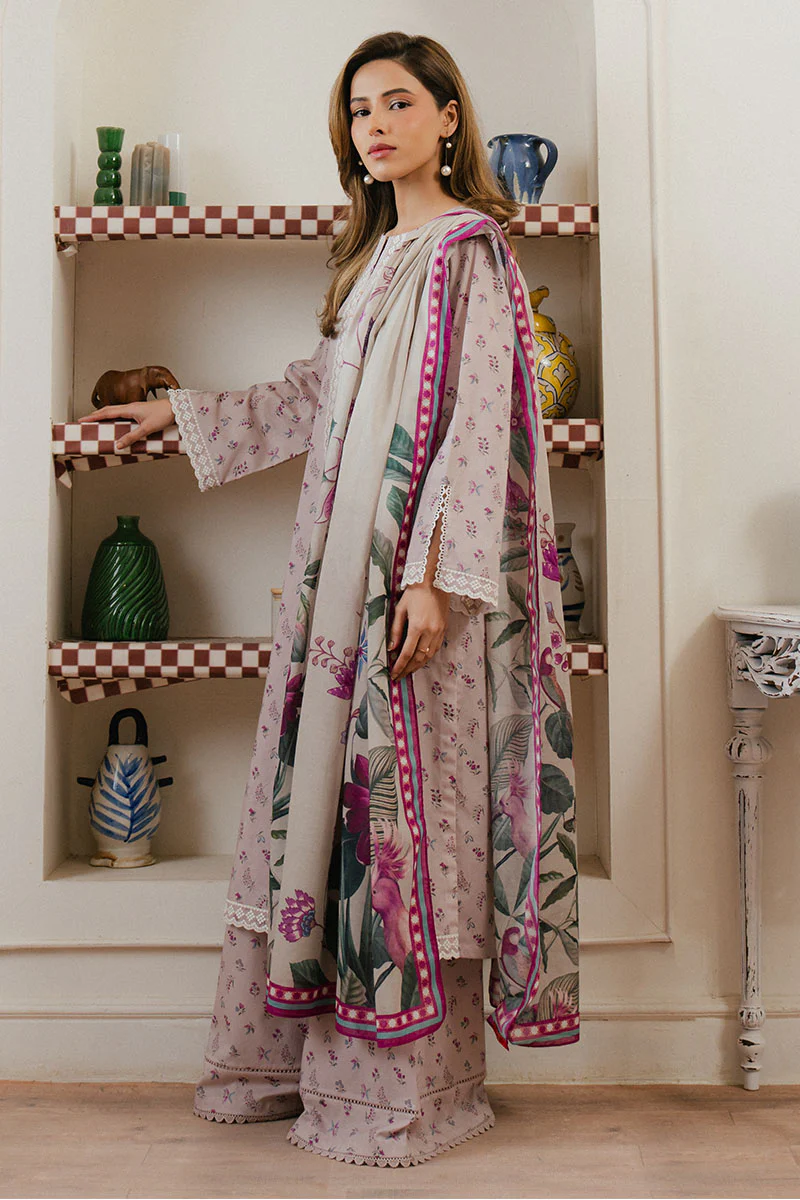 LILAC HORIZON-3 PC PRINTED LAWN SUIT - Image 9