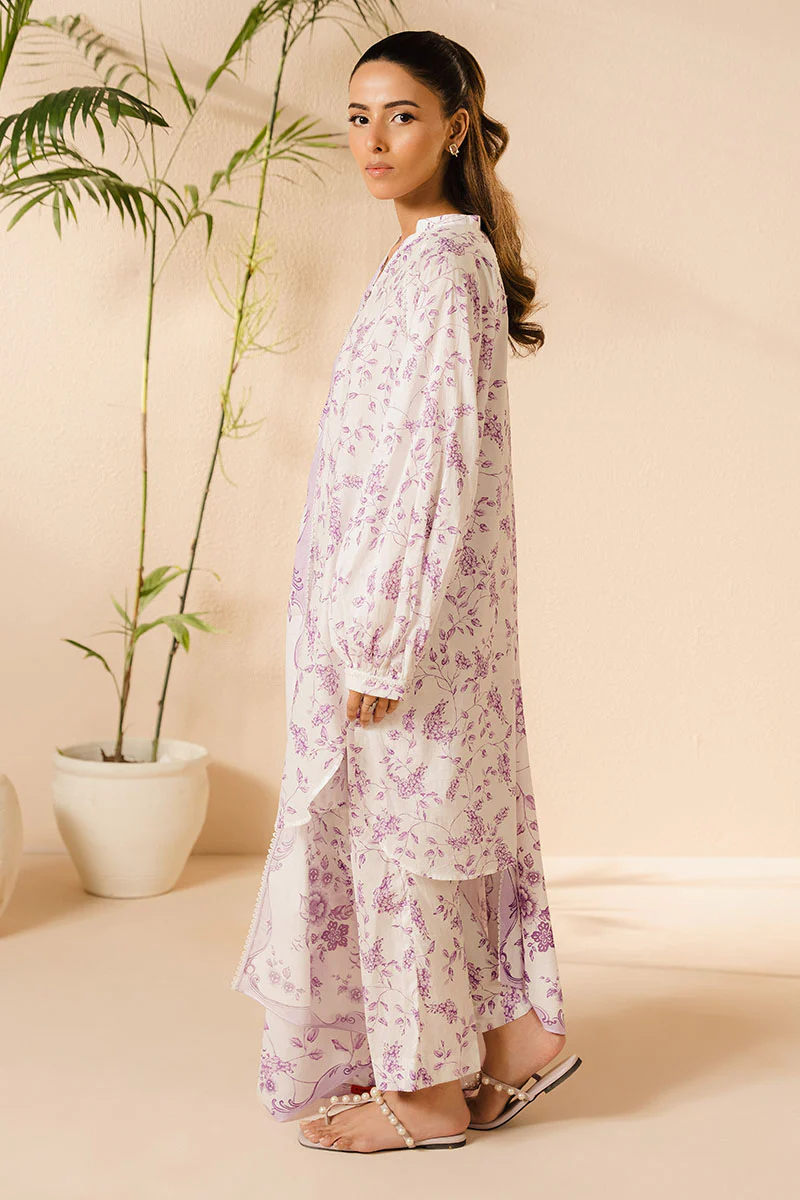 LILAC MUSE-3PC (SHIRT, TROUSER & DUPATTA) - Image 4