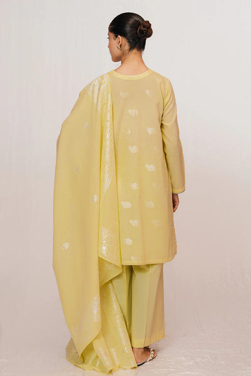 LIME GLADE-3 PIECE JACQUARD SUIT - Image 6