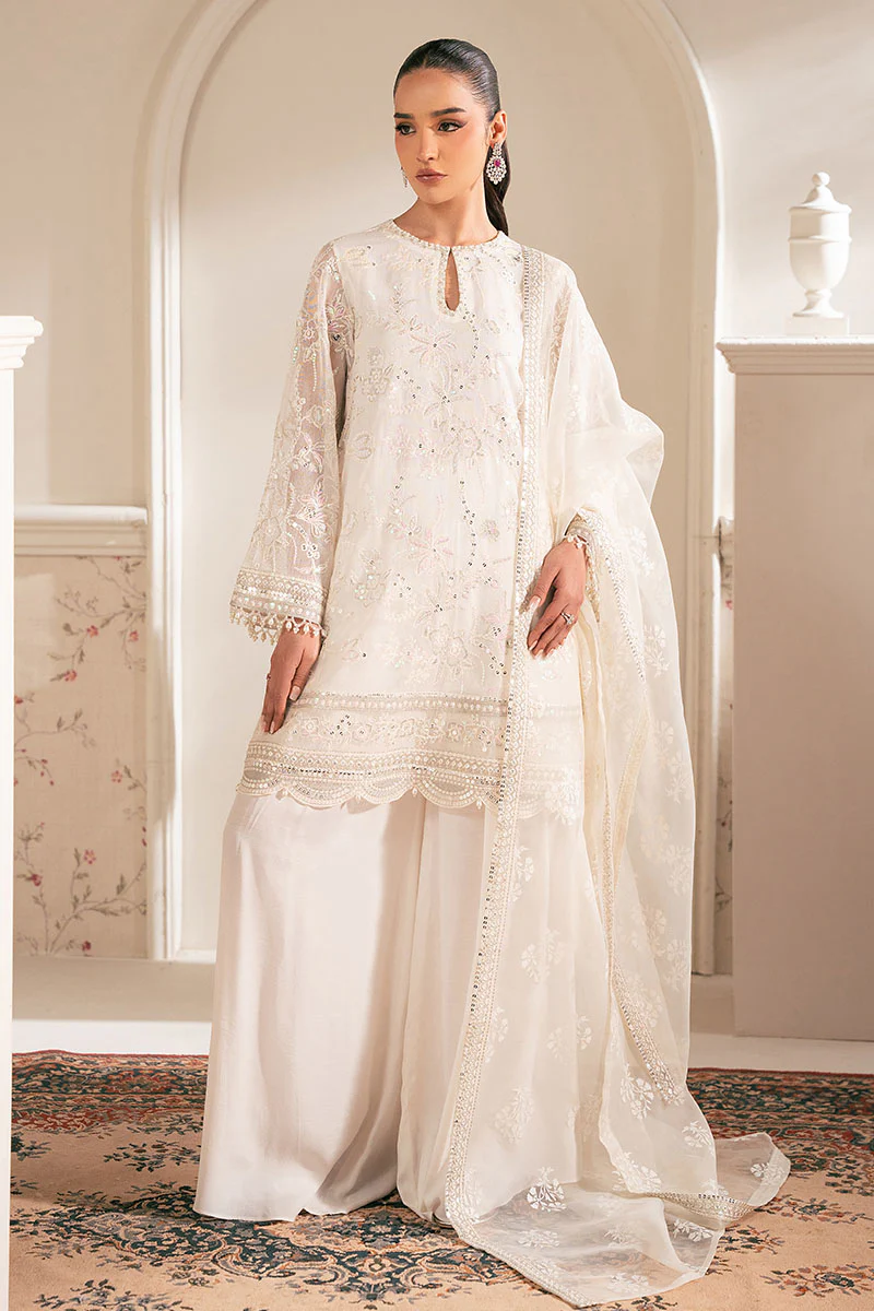 LOTUS BLOOM-4PC NET EMBROIDERED SUIT - Image 4